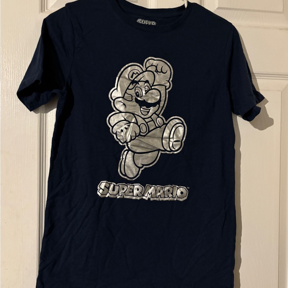 Super Mario Nintendo Navy T-Shirt men’s  size XL